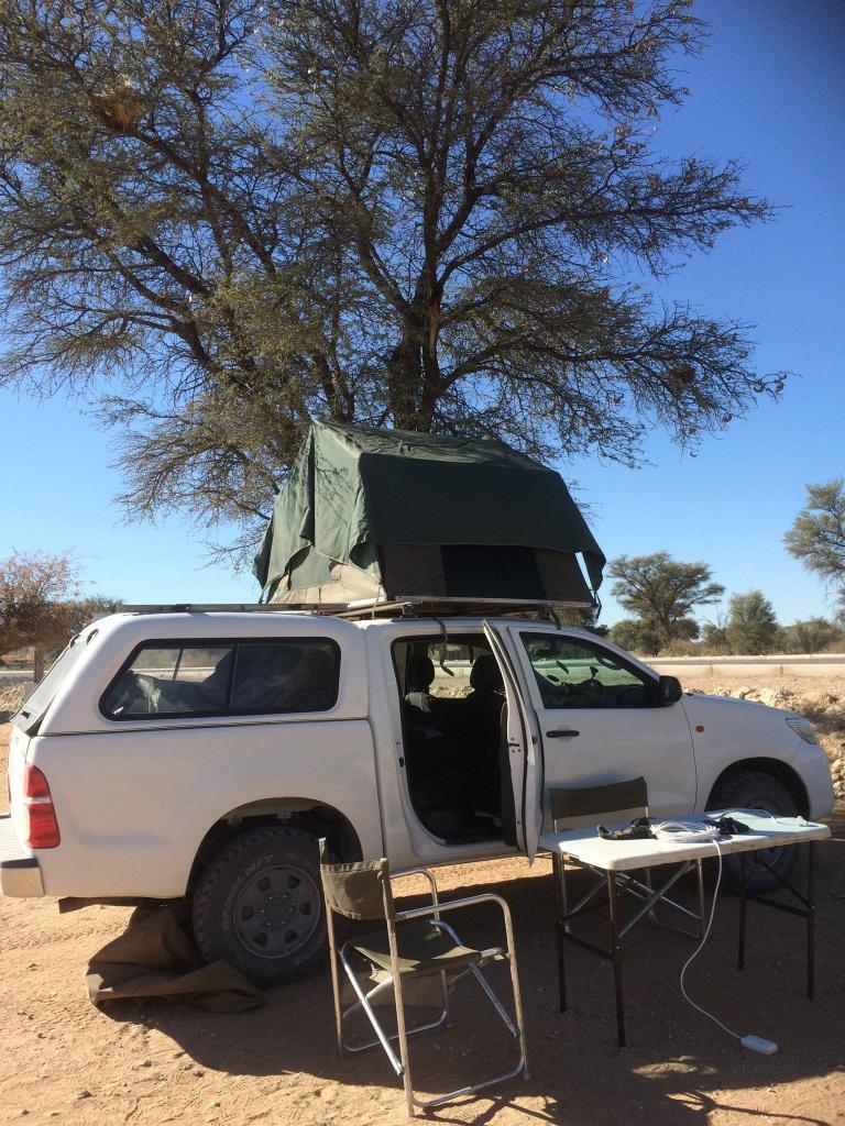 Camplager in Namibia
