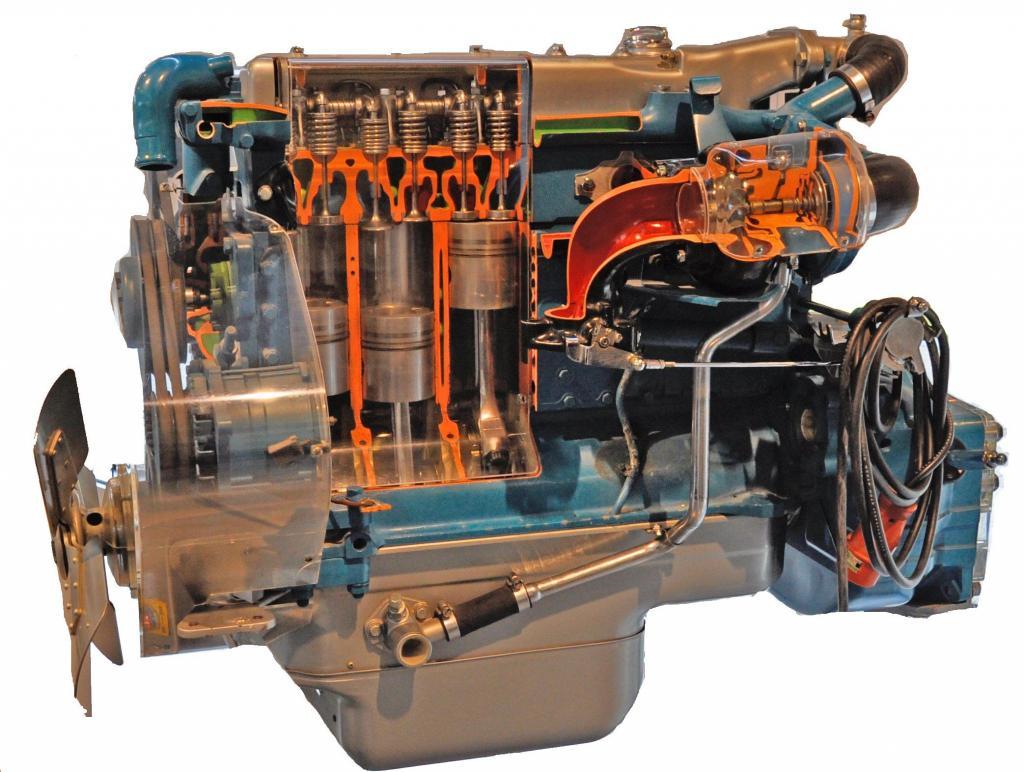 OM352 Motor allerdings ohne Turbo. Copyrights: Ra Boe / Wikipedia