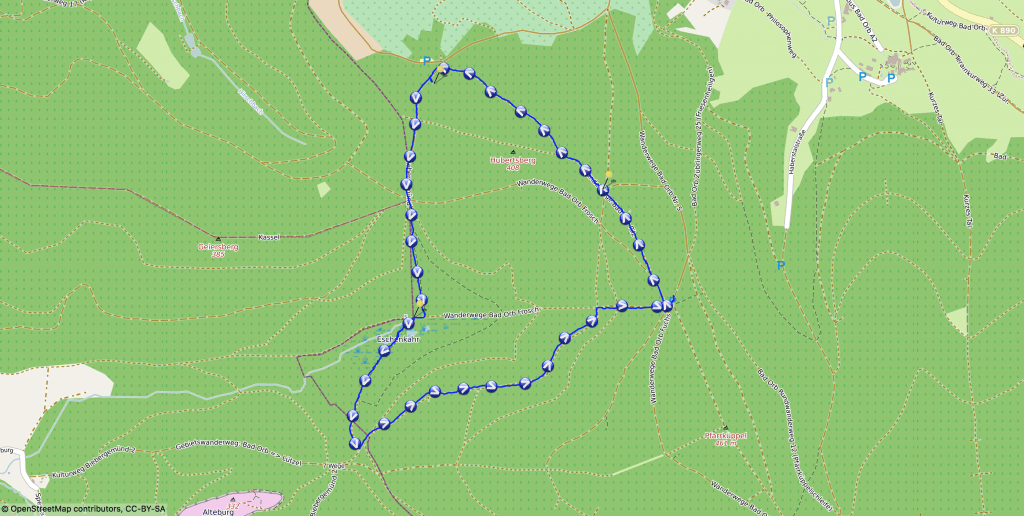 Karte - Wir wandern zum Eschenkar Feuchtgebiet