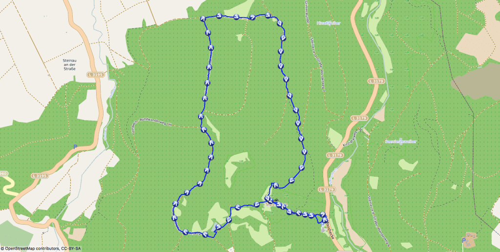 Wandern mit Nala - Rund um die Teufelshöhle - Karte