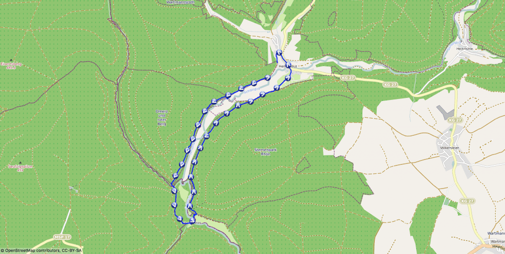 Wandern mit Nala - Schondra und Heiligkreuz