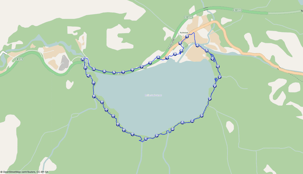 Runde um den Rullestadvatnet - Wandern mit Hund