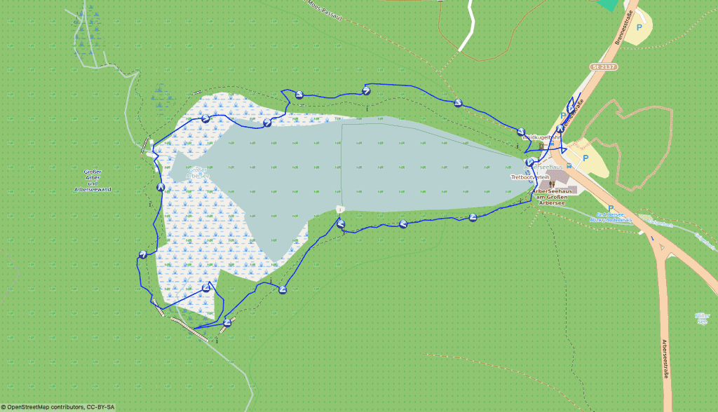 Wandertour bayerischer Wald - Großer Arbersee - Wandern mit Hund