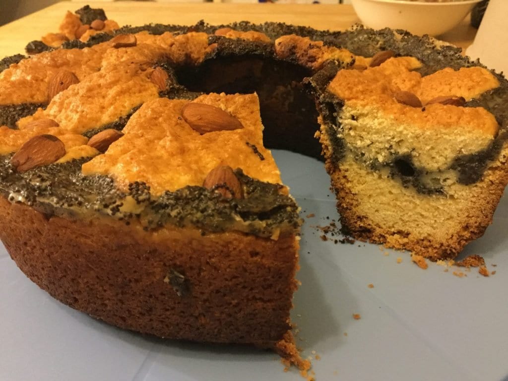 Mohn Pudding Kuchen aus dem Omnia Backofen 