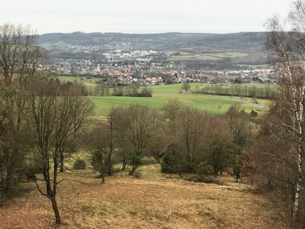 Ausblick von der Bellinger Warte.