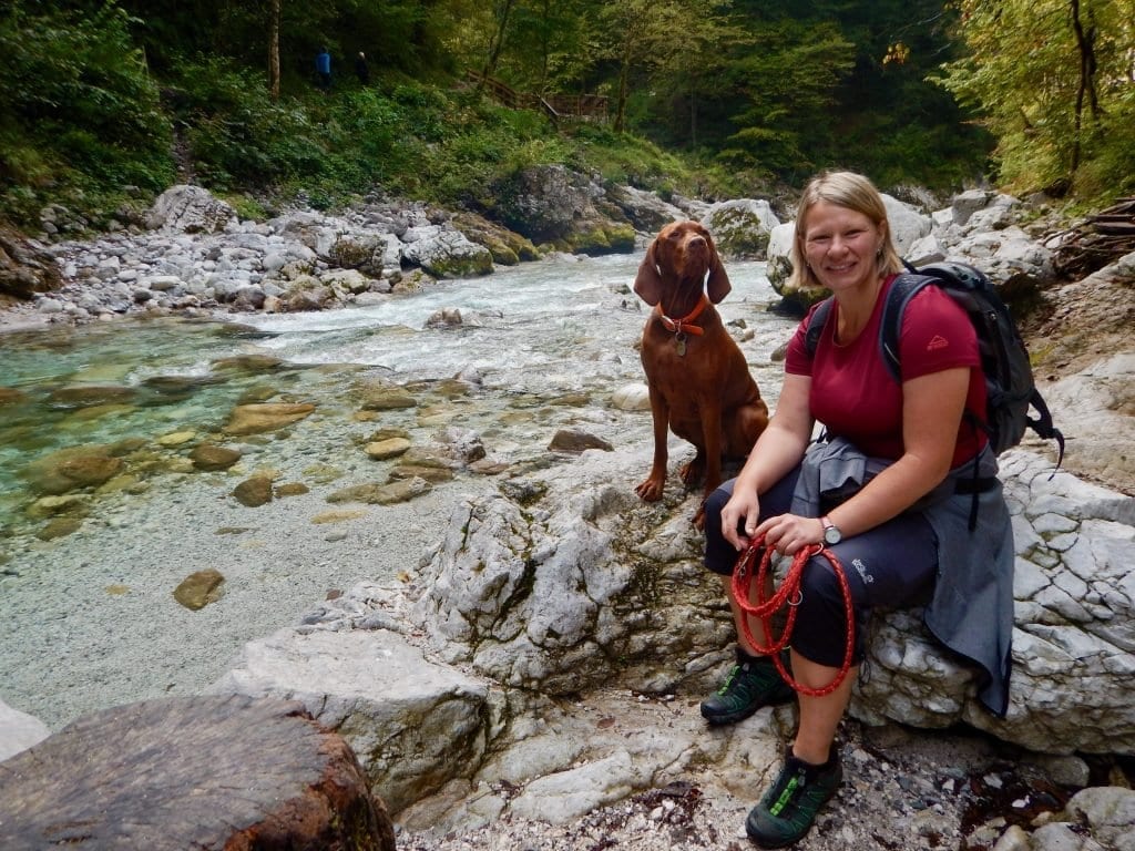 Elfi und Nala an der Tolminska