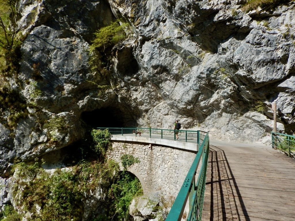 Der Rückweg geht außerhalb der Klamm entlang