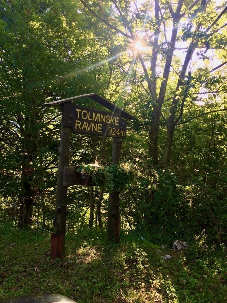 Unser Startpunkt für die Wanderung im Triglav Nationalpark - Tolminske Ravne