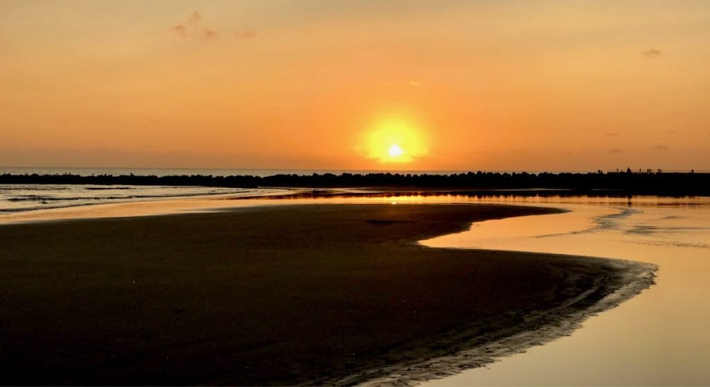 Sonnenuntergang am Blåvand Strand